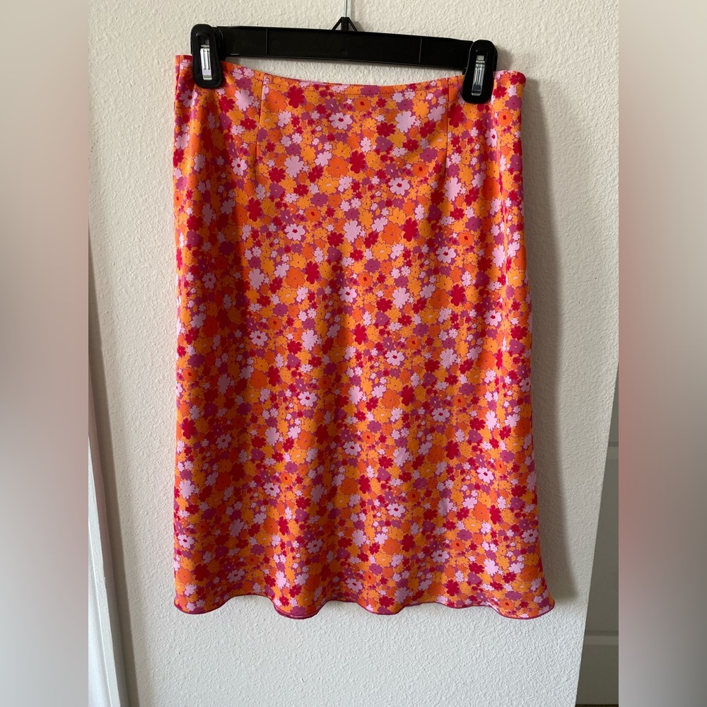 Express Vintage Floral Midi Skirt - Size 4(S)